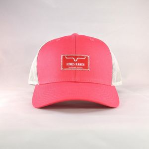 Kimes Ranch KR Branded Pink/Silver Trucker Snapback Hat